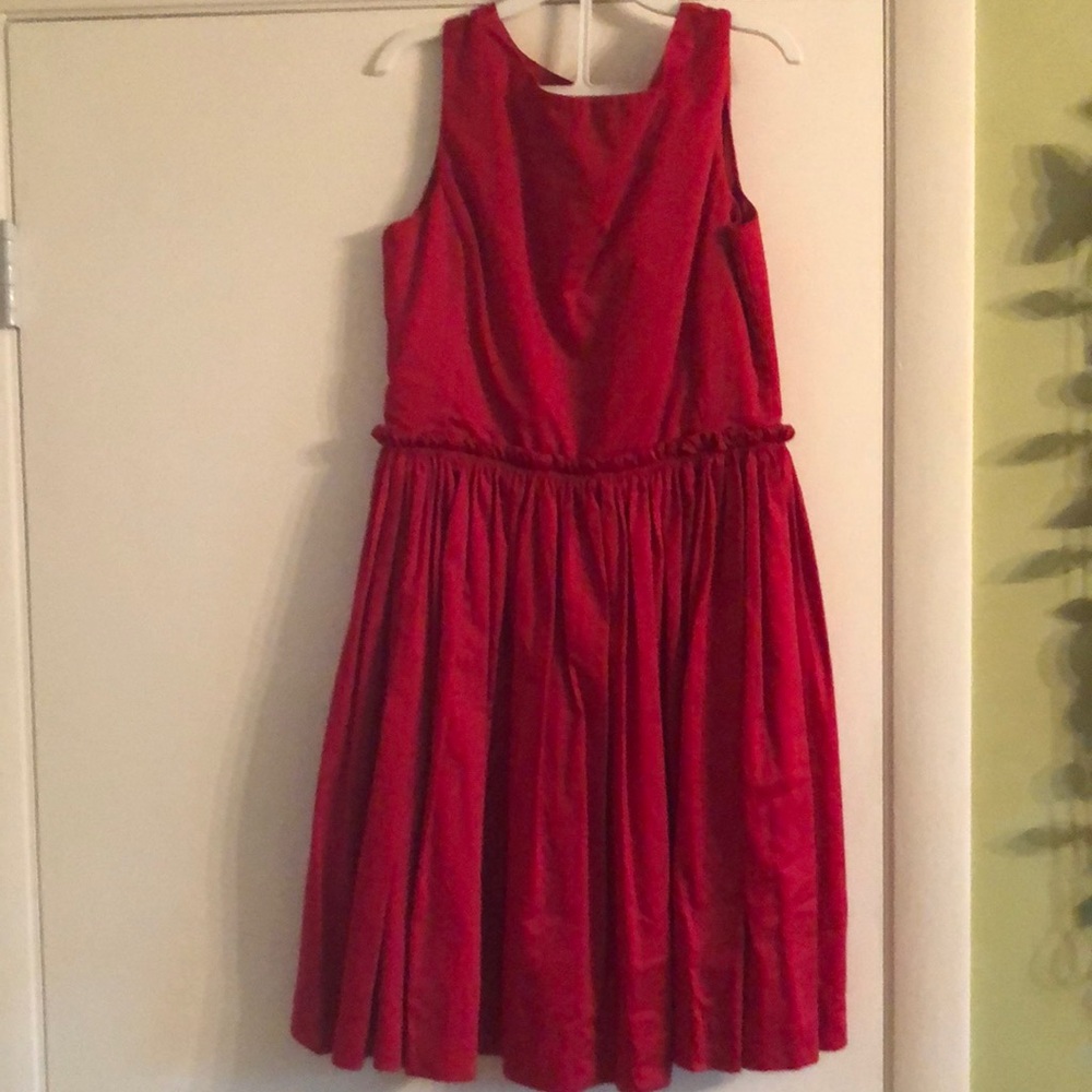 NWOT Crewcuts girls red dress sz 14